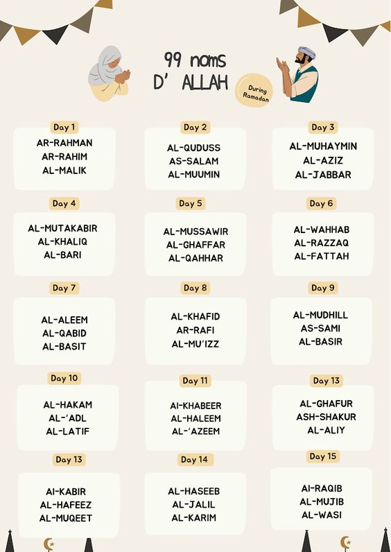 99 names of allah